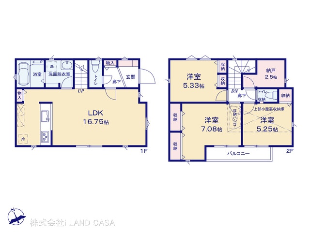 土地面積30坪超3LDK+Sのゆとりある邸宅です。図面と異なる場合は現況を優先します。